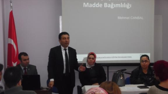 İlçe Milli Eğitim Müdürlüğümüz Tarafından Bağımlılıkla Mücadele Seminerleri Başladı