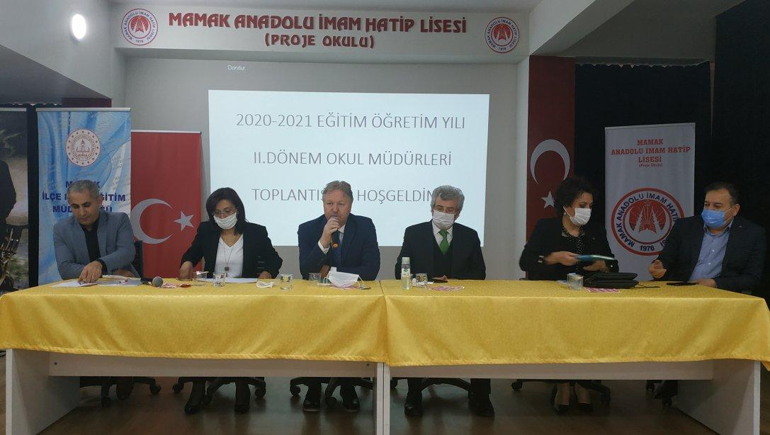 İlçe Milli Eğitim Müdürümüz Mustafa ÖZEL' in başkanlığında 2. Dönem başı Okul Müdürleri toplantısı yapıldı