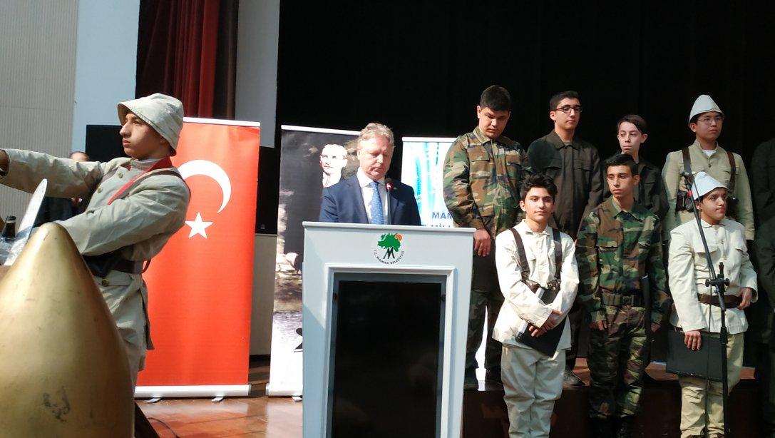 18 Mart Çanakkale Zaferi ve Şehitleri Anma Programı Prof.  Dr. Necmettin Erbakan Kongre Merkezinde gerçekleşti