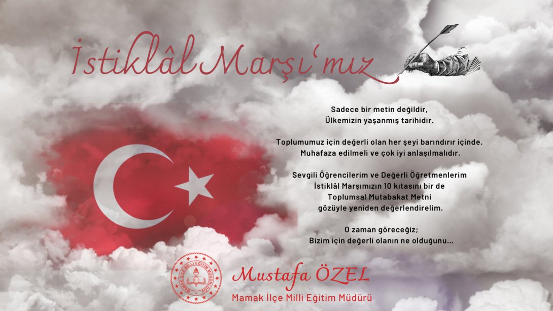 İstiklal Marşı'mızın Kabulünün 101. Yıldönümü ve Milli Şairimiz Mehmet Akif Ersoy'u Anma Programı 