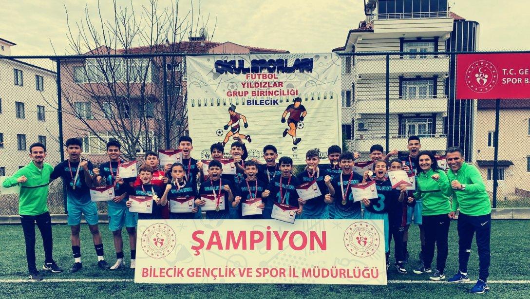 Yahya Kemal Ortaokulu Futbol (Yıldızlar) Takımı Grup Şampiyonu Oldu 