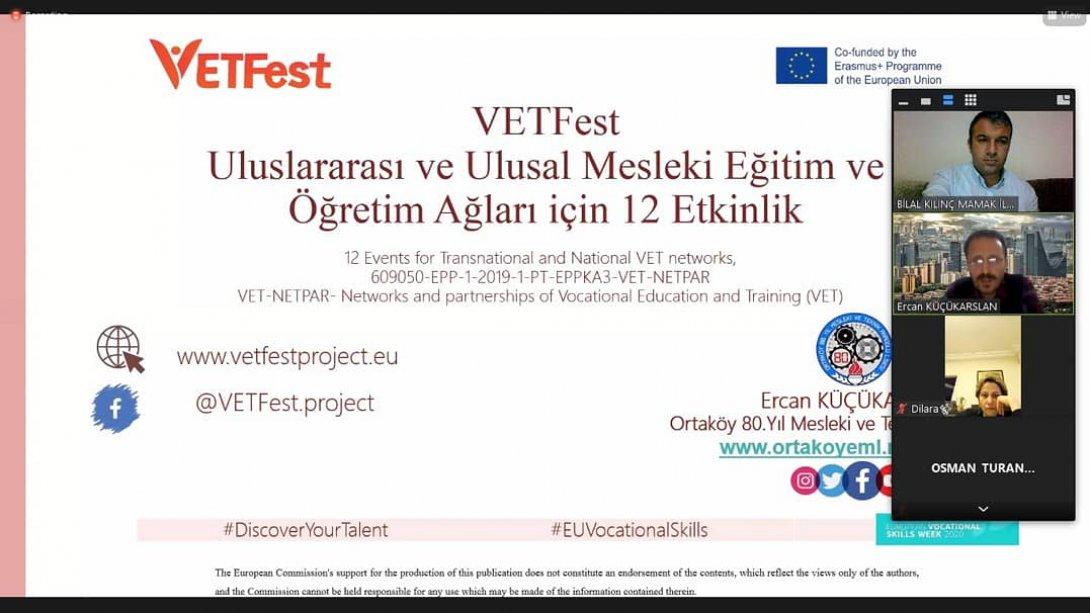 Mamak ilçe Millî Eğitim Müdürlüğü ve Ortaköy 80.Yıl MTAL ortaklığında yürütülen VETSFest projesinin iyi uygulamalarının tanıtımına yönelik toplantılarımızdan 4.sü çevrimiçi olarak düzenlendi.