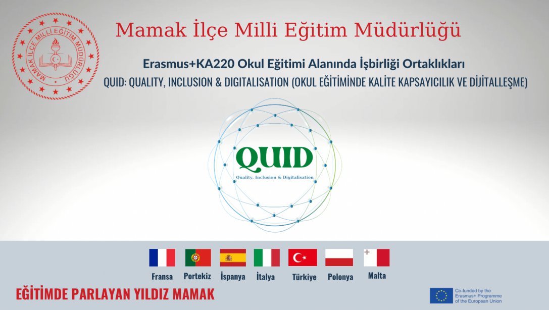 QUID: Quality, Inclusion & Digitalisation (Okul Eğitiminde Kalite, Kapsayıcılık ve Dijitalleşme)