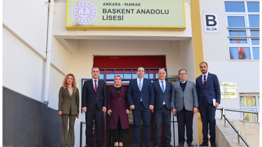 Şehitlik Ortaokulu ve Başkent Anadolu Lisesinde Düzenlenen Ortak Sınavlar Yerinde İncelendi