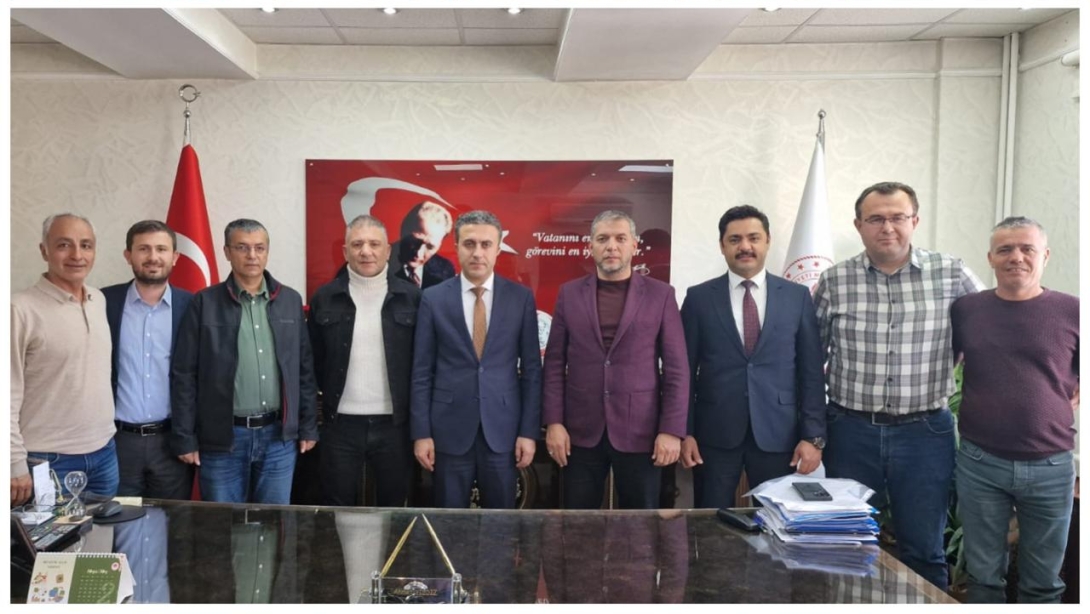 Eğitim-Bir-Sen 4 Nolu Şube Başkanı Sayın Tekin KORKU ve Yönetiminin Ziyareti